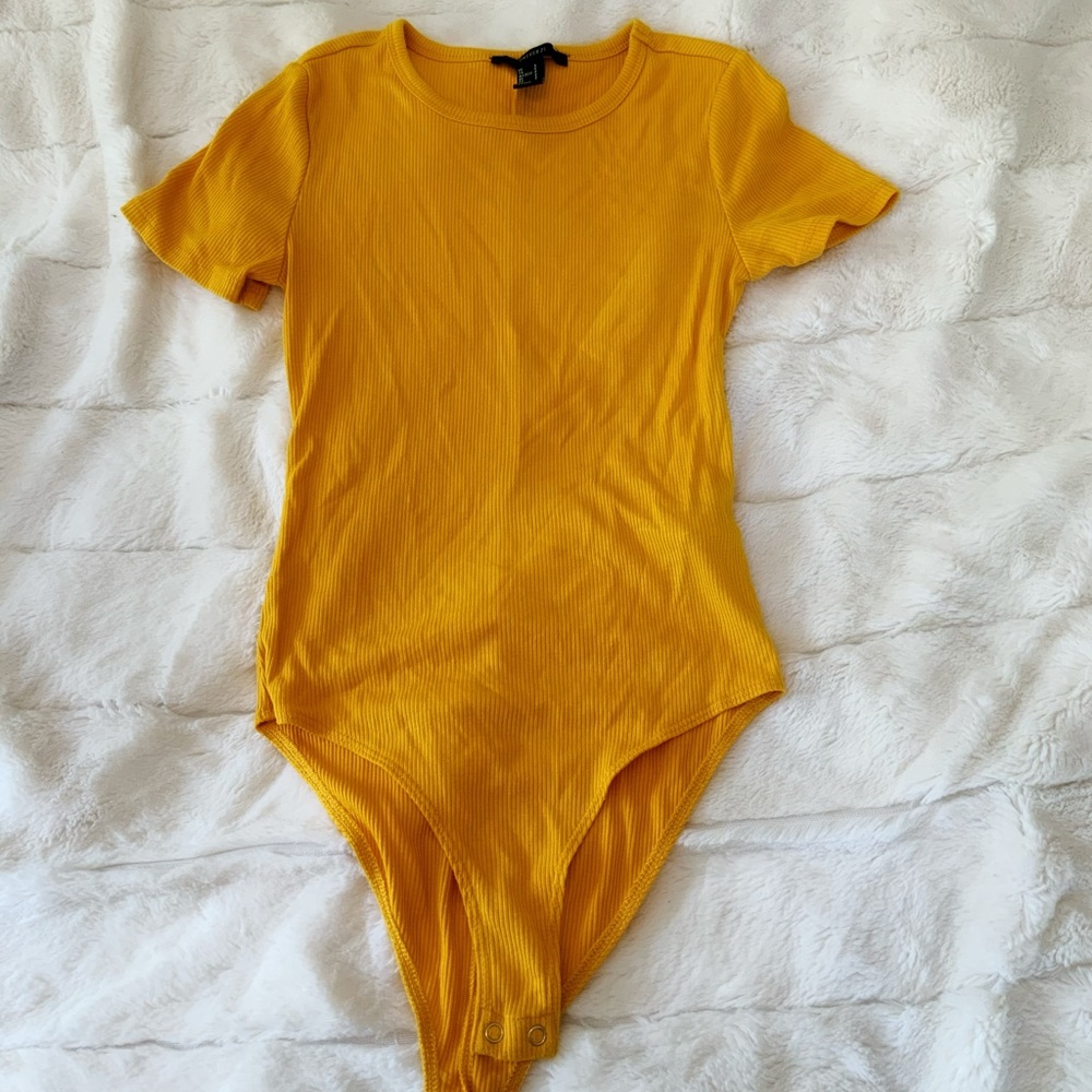 Yellow bodysuit